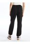 Xside Black Women's Elastic Waist Straight Parachute Pants - 4