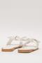 Women's Bowknot Casual Summer Slippers White - 4