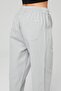 Women's Light Gray Regular Fit Ankle Length Linen Trousers - Cotton, Pocket, Summer Monaha - 8