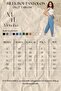 Women's Blue Denim Look Ankle Length Linen Trousers - Cotton, Washed, Summer Monaha - 3
