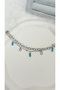 Blue Detailed Double Chain Stainless Steel Bracelet – Non-Tarnish & Water Resistant - 2
