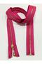 Iron Tooth Coat Coats Zipper/Dark Pink/Gold Teeth/80 cm