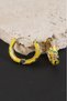 Flowery Mini Colored Steel Earring - 2