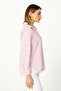 Pink Oxford Textured Fabric Relaxed Cut Striped Shirt 1500073 - 3