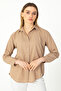 Stone Oxford Textured Fabric Relaxed Cut Shirt 1500072 - 3