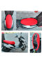 50Cc and 125Cc Motorcycle - Lere Compatible Red Fabric Seat Cover