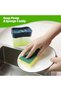 2 In 1 Sponge Rack Shelf Soap Detergent Dispenser Pump, Large Capacity With Sponge, 1 Hand Operation - 2