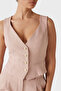Regular Fit V-Neck Logo Button Vest - Matea W5Rh85Wgx02 F6K9 - 4