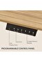 FlexiSpot Modern Standing Desk with Height Adjustable 150x65 cm - Coco Bolo and White - 4