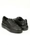 Leandro Genuine Leather Handmade Black Sneakers Shoes - 5