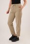 Khaki Trousers with Leg Detail and Pocket and Tie at Waist