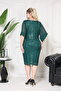 PUL PAYET BLACK EVENING DRESS, SPECIAL DAYS, WEDDING ELITE TREND, NEW, BOAT NECK, ZAR PAYET - 8
