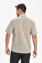 Large Size Short Sleeve Sile Cloth Single Pocket Men's Shirt Stone 3031 - 2
