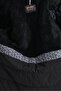 Navy Blue Classic Wind and Water Resistant Coat with Thick Fur Inside - 5
