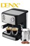 Espresso Coffee Machine, 1.6l Capacity, 850w Power, With Milk Frother, Cappuccino, Latte Maker - 2
