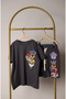 Boy's Printed 100% Cotton Short Sleeve Shorts Top-Bottom Set - 4
