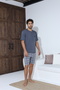 Men's Short Sleeve Shorts Men's Pajama Set New Season - 3