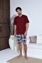 Men's Short Sleeve Shorts Men's Pajama Set New Season - 6