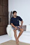 Men's Short Sleeve Shorts Men's Pajama Set New Season - 4
