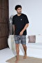 Men's Short Sleeve Shorts Men's Pajama Set New Season - 4