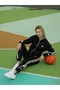 Women's Embroidered Zip-Up Top and Bottom Tracksuit Set - 3