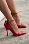 Damia Red Matte 10 cm Women's Stiletto, High Heels - 4