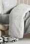Baby Muslin 100% Cotton Jacquard Duvet Cover Set - Bear Gray - 4