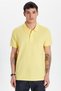 Men's Slim Fit Slim Fit 100% Cotton Yellow Polo Neck T-Shirt