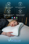 Curved Luxury Orthopedic Pillow with Neck Support; Anti-Aging Visco Pillow Green 57X42X13/11 - 2
