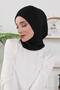 Four Seasons Detachable Hijab Bonnet with Visor, Black, B-82O - 6