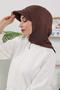 Four Seasons Women's Instant Bonnet with Visor and Concealer Feature, Brown, B-88O - 6