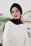 Winter Scarf Bonnet Turban, B-80O, Black - 6