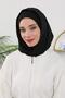 Women's Ready-To-Wear Bonnet with Winter Hood and Closure Feature, Black, B-89O - 5