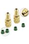 2PCS Vacuum Pump Brass Adapter R410a Adapter 5/16 SAE F Quick Couplers To 1/4 SAE For Air Conditi... - 8