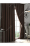 Brown Blackout, Light-Proof Blackout Sunshade, Non-Pleated (Single Panel Curtain) - 2