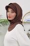 Four Seasons Women's Instant Bonnet with Visor and Concealer Feature, Brown, B-88O - 5
