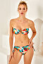Aksesuarlı Soft Straplez Bikini Tek Üst - 4