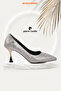 Pc-54049 Silver Women's Heeled Shoes