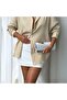 Beige Oversize Long-Sleeved Muslin Shirt - 3