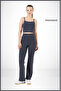 Women's Anthracite High Waist Smoothing Double Pocket Flared Leg Tights Anthracite Bootcut 105303 - 6