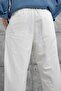 Men's Trousers White Baggy Linen Loose Fit - 5