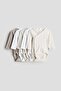 5-pack wrapover bodysuits - 2