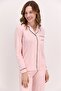 Women's Pink Striped Cotton Modal Full-Length Boxed Pajama Set Q9.U.8O.K7.K.A6.P.C - 7