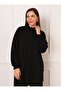 Gipe Detailed Large Size Knitted Set - Black - Alia - 5