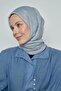 Jacquard Cotton Shawl Monogram Pattern - Gray - 2