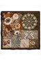 Mosaic Scarf - Brown-White - 5