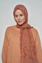 Jacquard Cotton Shawl Mosaic Pattern - Brown - 2