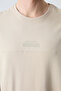 Beige Oversize Cotton Men's Shorts Set - Thick Soft Texture, Basic - 85259 - 5