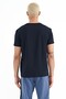Dean Navy Blue Standard Fit Men's T-shirt - 88211 - 5
