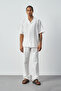 Men's Printed Oversize Shirt, 100% Viscose, Soft Key Fabric, Cuban Collar, Short Sleeve Shirt - 2